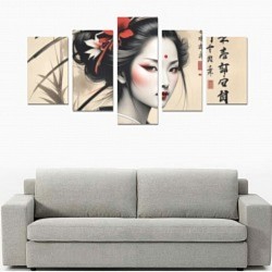 Asian funk Triptic on Canvas